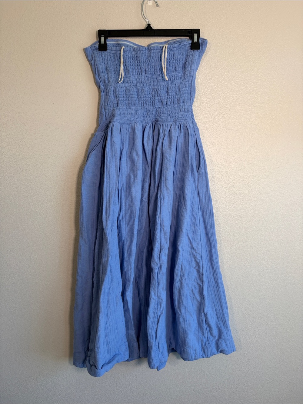Free People Free-est Marbella Strapless Midi Dress in Cornflower Blue - M - Picture 5 of 5